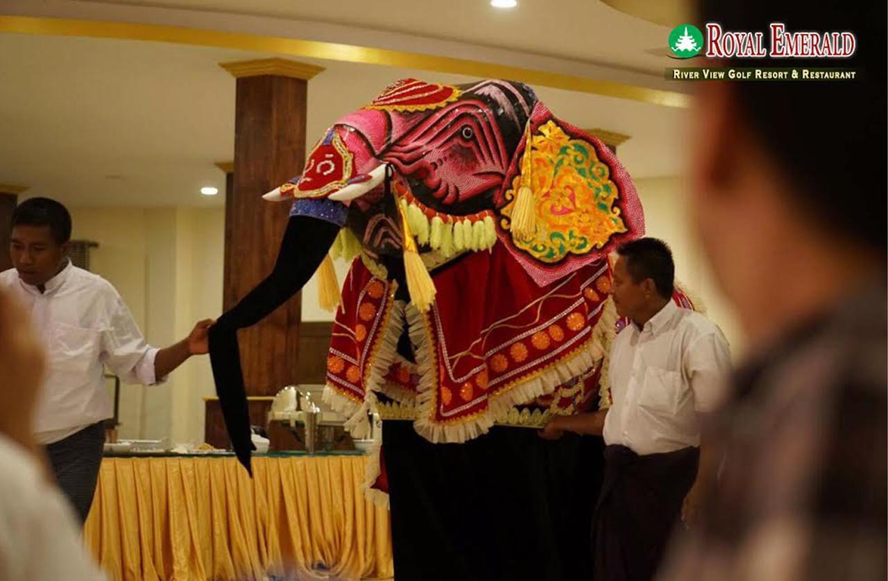 รอยัล เอเมอรัลด์ ริเวอร์ วิว กอล์ฟ รีสอร์ต Hotel พุกาม ภายนอก รูปภาพ